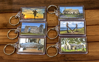 Margaret Carr souvenir key rings