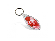 IE02 Ellipse teardrop Keyring