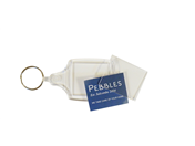 S6 Clear 32x40mm Insert Key Rings Unassembled