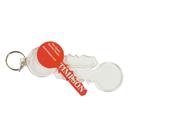 Combo Key Shaped Keyrings Unassembled