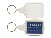 S6 Clear 32x40mm Insert Key Rings Blank