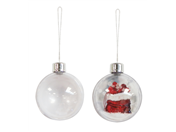 XB02 Bauble clear/clear with photo insert