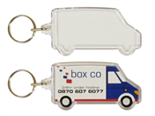 Van Shaped Keyrings Blank