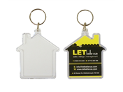 Large House Keyrings 56x60mm Blank