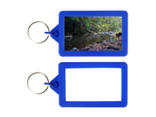 IZS02 Soft Touch Keyring 45x70mm Blank