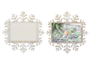 XZF02-CR Snowflake Photo Coaster Blank