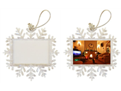 XZF02S-CR Snowflake Ornament Blank
