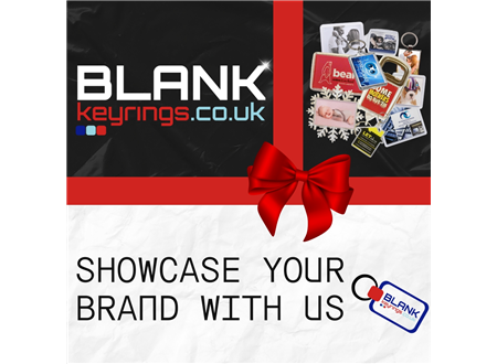 BlankKeyrings new logo and photo product visual