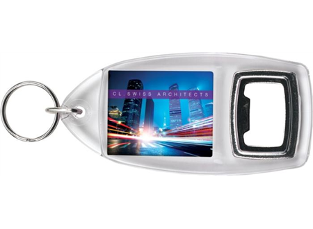 R1 Bottle Opener Keyring 32x40mm