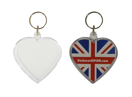 Combo Heart Shape Insert Keyrings