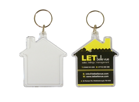 Combo House Shaped Keyrings