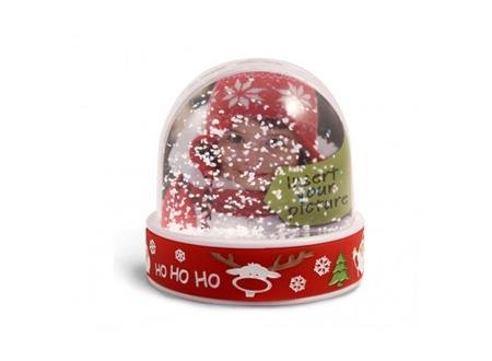 Premium Festive Snow Dome 62x70mm