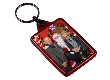 IL05 Red Recycled Festive Keyrings