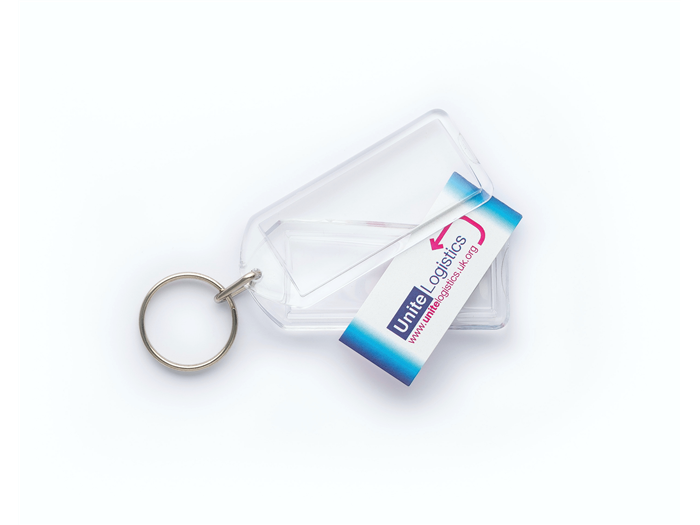 G1 Blank Clear Acrylic Keyrings