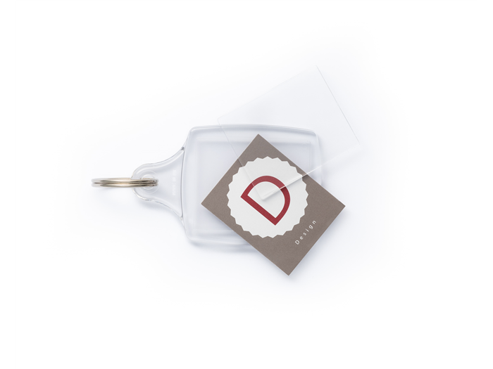 S5 Mode Insert Keyring 32x40mm unassembled