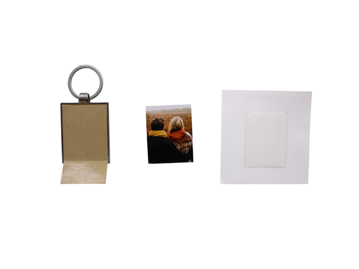 CDIP08 Crystal Dome Keyring Passport Photo Size unassembled