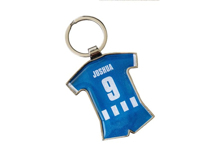 Crystal Dome Keyring Sports Kit CDIF08 blue