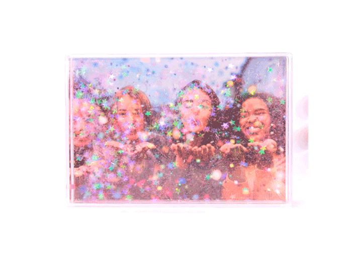 GBC46-PK Confetti Blox 4x6 pink photo frame
