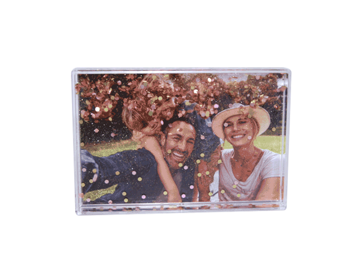 GBC46-PK Confetti Blox 4x6 rose gold photo frame