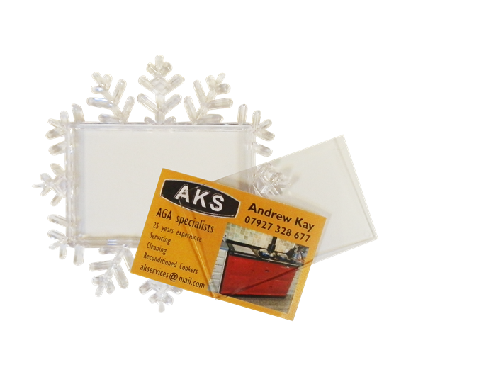 XZF02-CR Snowflake Photo Coaster Unassembled