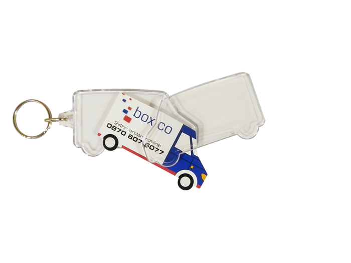 Van Shaped Keyrings Unassembled