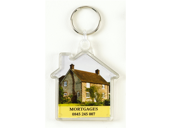 Medium House Keyring 48x50mm assembled