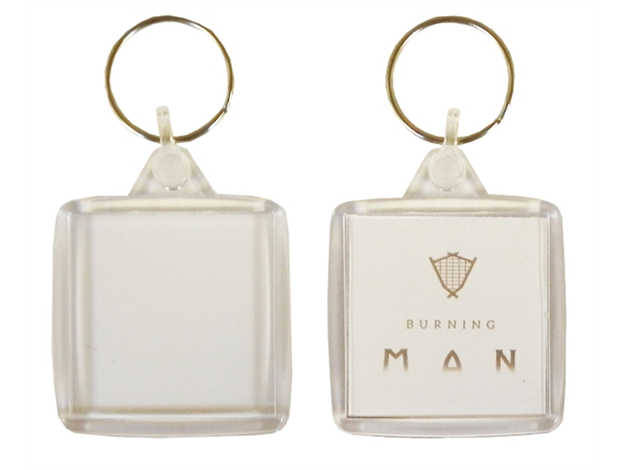 IS02 Square Keyring 38x38mm Blank