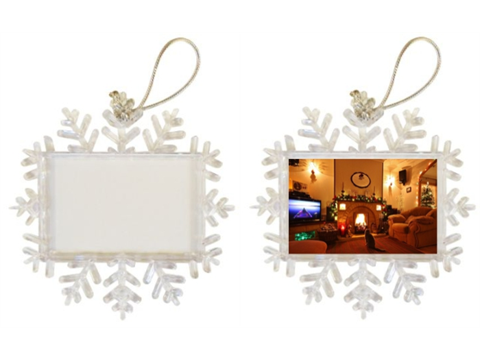 XZF02S-CR Snowflake Ornament Blank