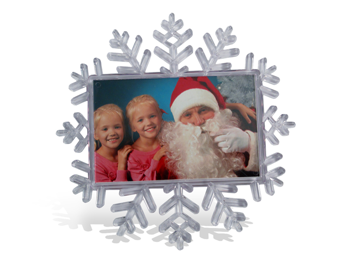 Snowflake Fridge Magnet 45x70mm landscape