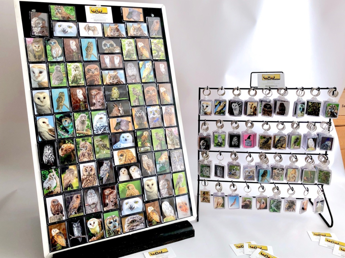 Owl Occasions fund raising fridge magnets and key rings